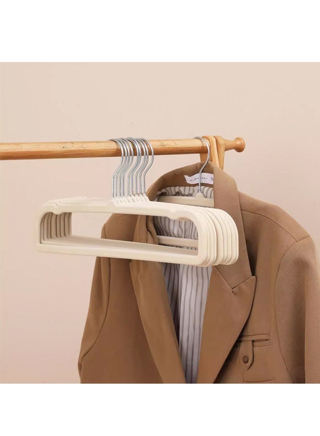 HOMESTAR 10 pcs Velvet Pant Hanger Space Saving, Non-Slip Shorts Hanger, Jeans Slack Trousers Hanger Closet Organizer with 360° Swivel Hook ﻿ - Image 2