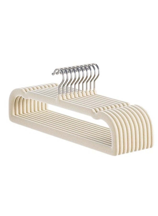 HOMESTAR 10 pcs Velvet Pant Hanger Space Saving, Non-Slip Shorts Hanger, Jeans Slack Trousers Hanger Closet Organizer with 360° Swivel Hook ﻿ - Image 1