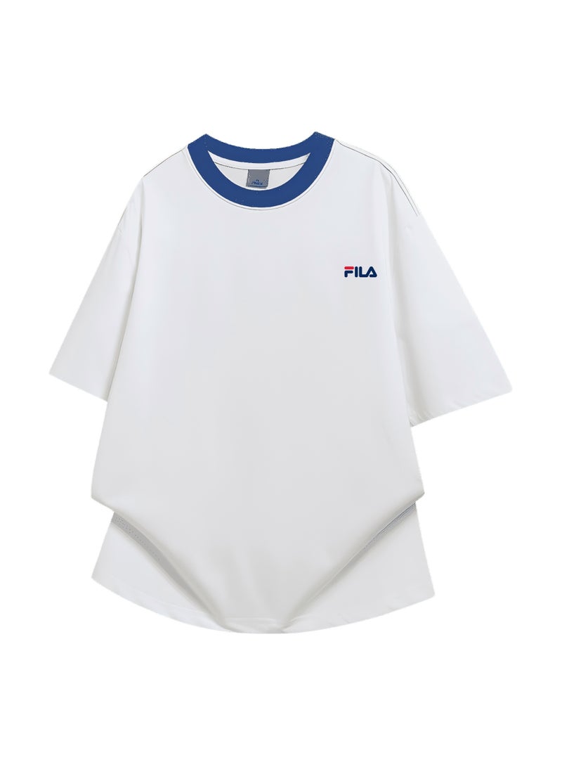 FILA round neck short-sleeved shirt, unisex. Suitable for outdoor sports and fitness. - Image 3