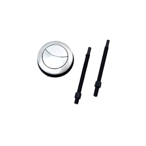 Parryware Single Piece Dual Push Flush Button or Knob Assembly | 58 mm Round PE | Saves Water | High-end Plating Technology for Long-lasting Performance | C61PE0899 - Image 1