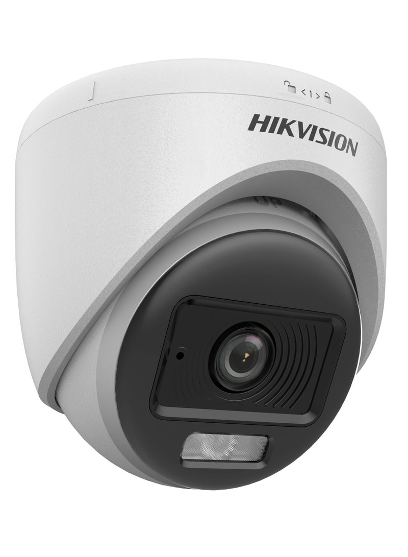 HIKVISION DS-2CE70KF0T-LPFS 3K ColorVu Analog Turret Camera, 2.8mm Lens, Full-Color Night Vision, Smart IR/White Light (20m), Built-in Mic, 4-in-1 TVI/AHD/CVI/CVBS, DWDR, 12V DC - Image 2