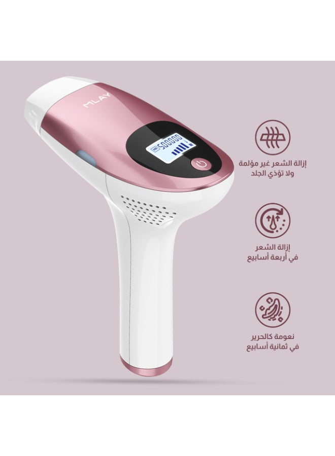 ملاي جهاز إزالة الشعر بالليزر T3 وردي - Image 3