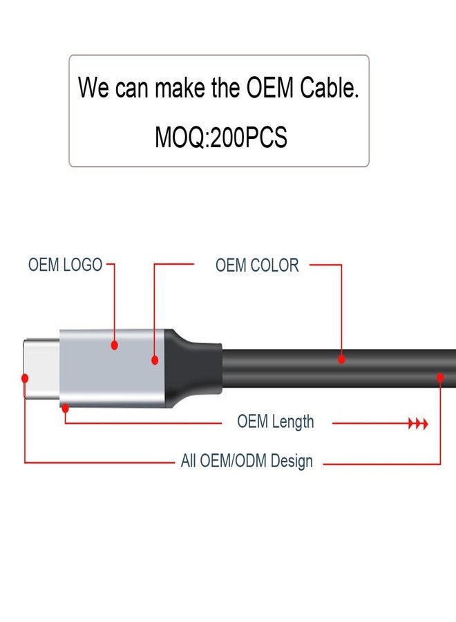 cablecc USB-C USB 3.1 Type-C Male to Female Extension Data Cable 10Gbps 100W with Sleeve for Laptop Phone 100CM - Image 2