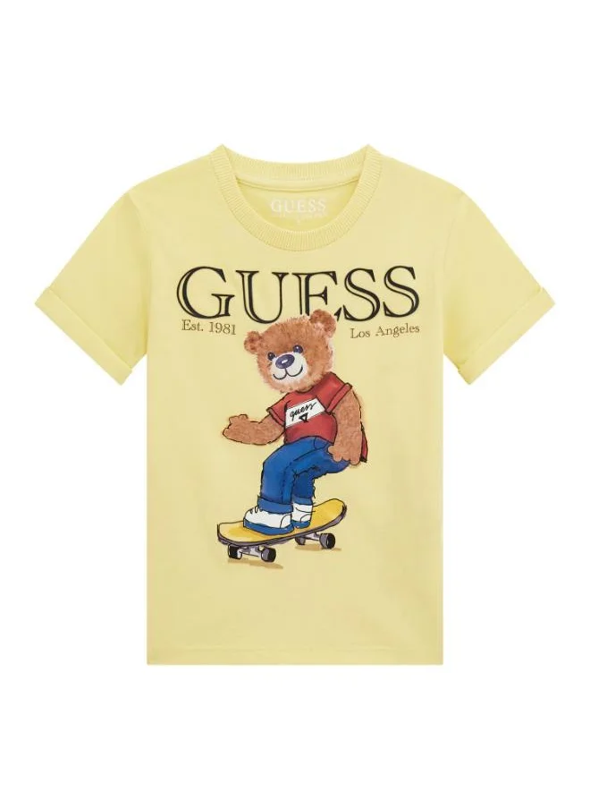 GUESS Kids Printe Crew Neck T-Shirt