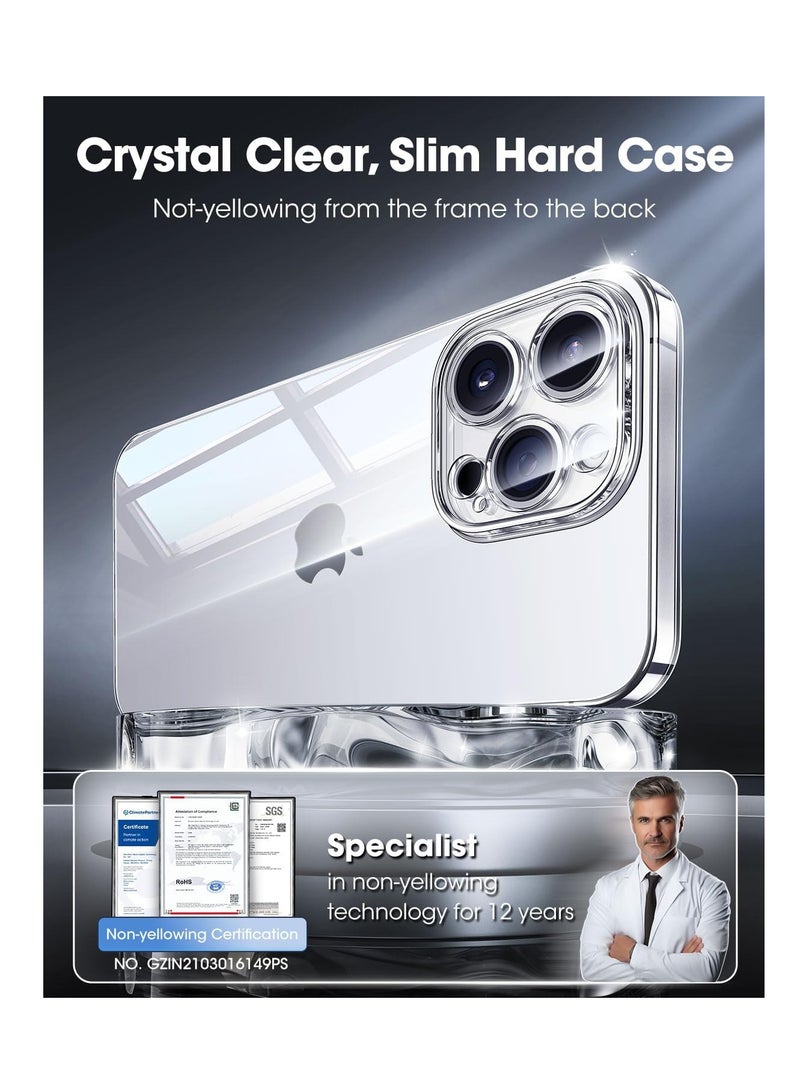 Aookay Visual Invisibility for iPhone 16 Pro Case, [ Never Yellowing ] Top Clear Phone Case [ Naked iPhone Experience ] Full Coverage Camera, Ultra Slim Thin Sturdy PC Cover (iPhone 16 Pro) - Image 2
