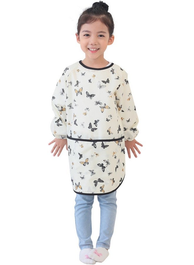 Plie Waterproof Kids Art Smocks 53 Colors (Age 1-10, S-Xxl Size), Butterfly Print (38-L) - Image 3