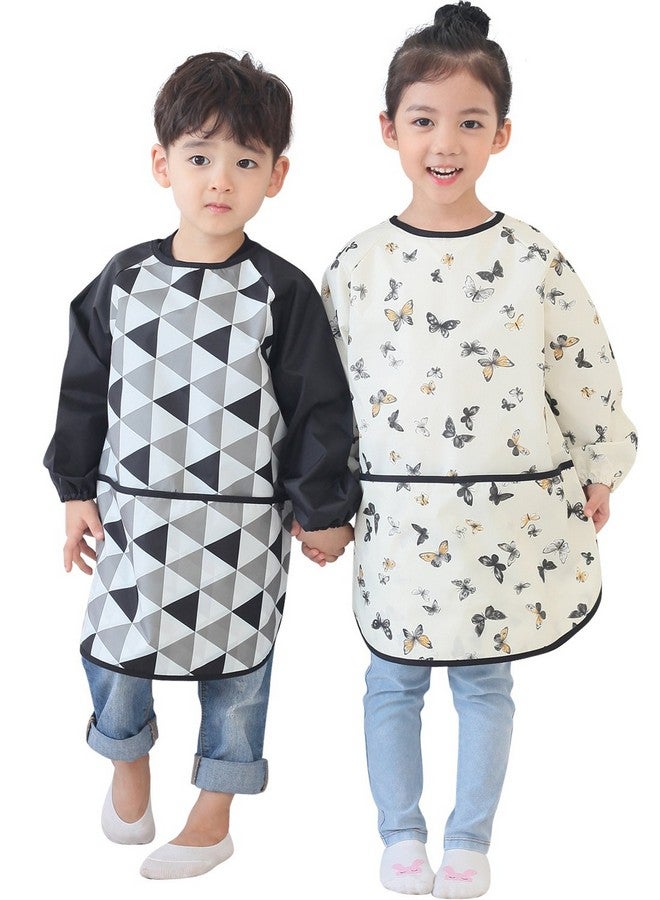 Plie Waterproof Kids Art Smocks 53 Colors (Age 1-10, S-Xxl Size), Butterfly Print (38-L) - Image 4