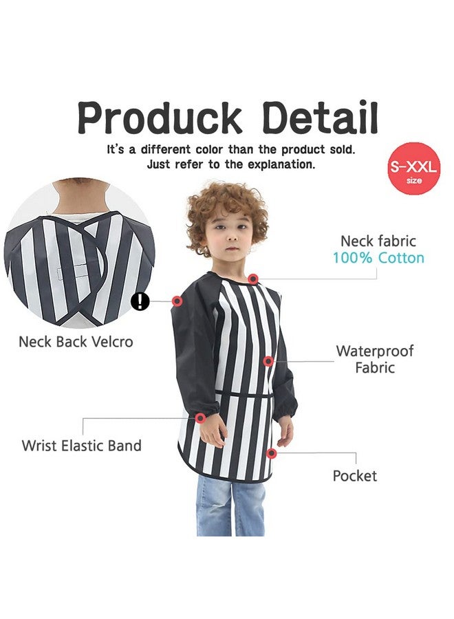 Plie Waterproof Kids Art Smocks 53 Colors (Age 1-10, S-Xxl Size), Butterfly Print (38-L) - Image 5