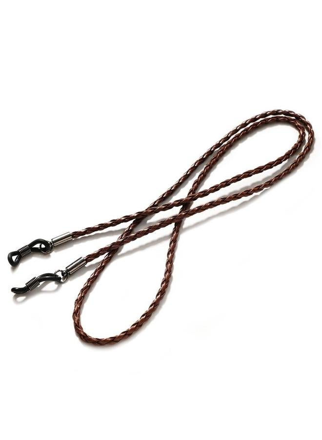 1 x 5 pcs Braided Twist Spectacle Cord Sunglasses Chain Brown