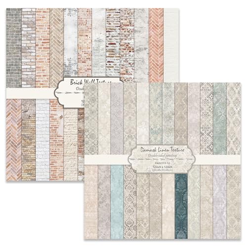 MIATTCLD Scrapbook Paper 12x12 Double Sided Background Paper for Scrapbooking, 48 Sheets/48 Designs Decorative Craft Papers Vintage Patterned Papers for Card Making Journaling Decor (A) - Image 1