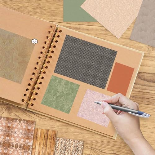 MIATTCLD Scrapbook Paper 12x12 Double Sided Background Paper for Scrapbooking, 48 Sheets/48 Designs Decorative Craft Papers Vintage Patterned Papers for Card Making Journaling Decor (A) - Image 5
