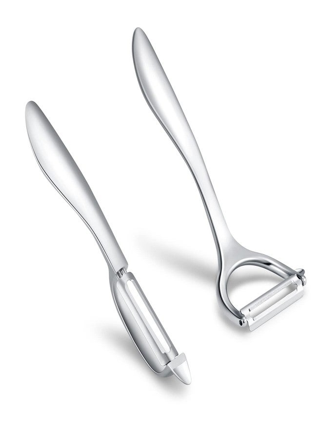 Honsen Set of 2 Stainless Steel Vegetable Peeler,Y-Shaped and I-Shaped Stainless Steel Peelers For Potatoes, All Fruits & Veggies¡­ - Image 3