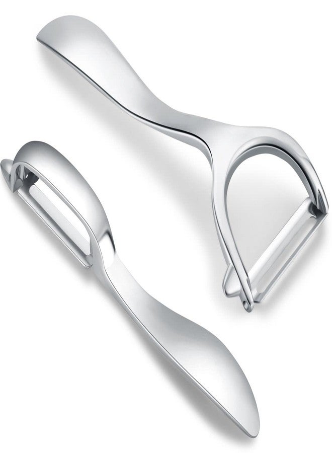 Honsen Set of 2 Stainless Steel Vegetable Peeler,Y-Shaped and I-Shaped Stainless Steel Peelers For Potatoes, All Fruits & Veggies¡­ - Image 1