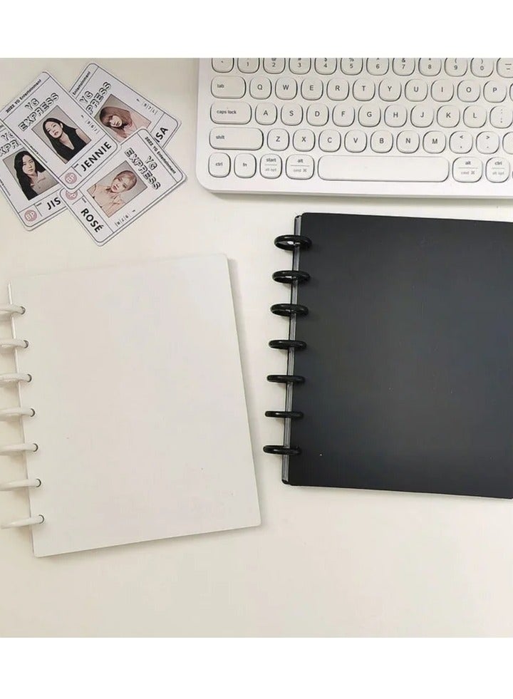 Photocard Binder 3 Inch Photocard Holder Book Sleeves with 30Pcs Inner Pages ldol Album Business Cards Collect 6 Ring Photo Protectors hold 240 Cards  - Image 2