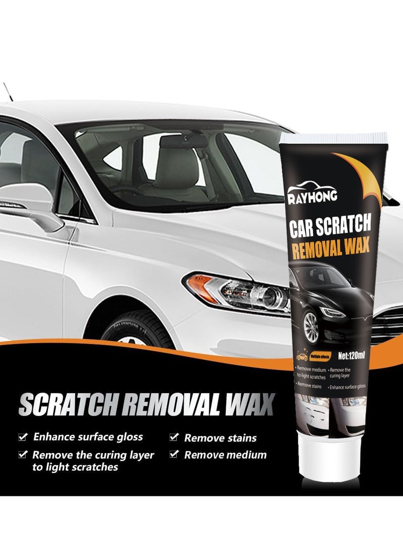 Car Scratch Repair Paste, Car Scratch Remover for Vehicles, Car Scratch Repair Paste Polishing Wax, Car Scratch Remover Kit with Wipe and Sponge for Car Vehicles Deep Scratches (1Pcs)