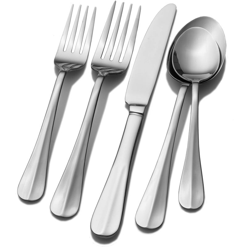 Pfaltzgraff Everyday Simplicity 53-Piece Stainless Steel Flatware Set, Service for 8 - Image 1