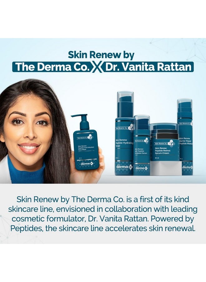 THE derma Co . X Dr.V Skin Renew Peptide Anti-Pollution Face Wash With Peptides & Niacinamide-100Ml| 0.5% Salicylic Acid | Exfoliation|Gentle & Deep Cleansing  - Image 3