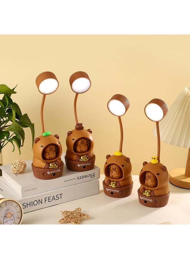 Bluejw New Capybara Luminous Nightlight Children's Gift Atmosphere Lamp Desktop Ornaments Decompression Pen Cutting Learning Desk Lamp - Image 2