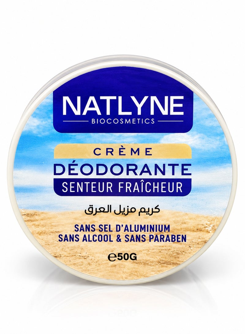 BiOCOSMETICS NATLYNE BIOCOSMETICS Fresh Breeze Deodorant Cream, 50g - All-Day Freshness, Aluminum Salt-Free, Alcohol-Free & Paraben-Free - Image 5