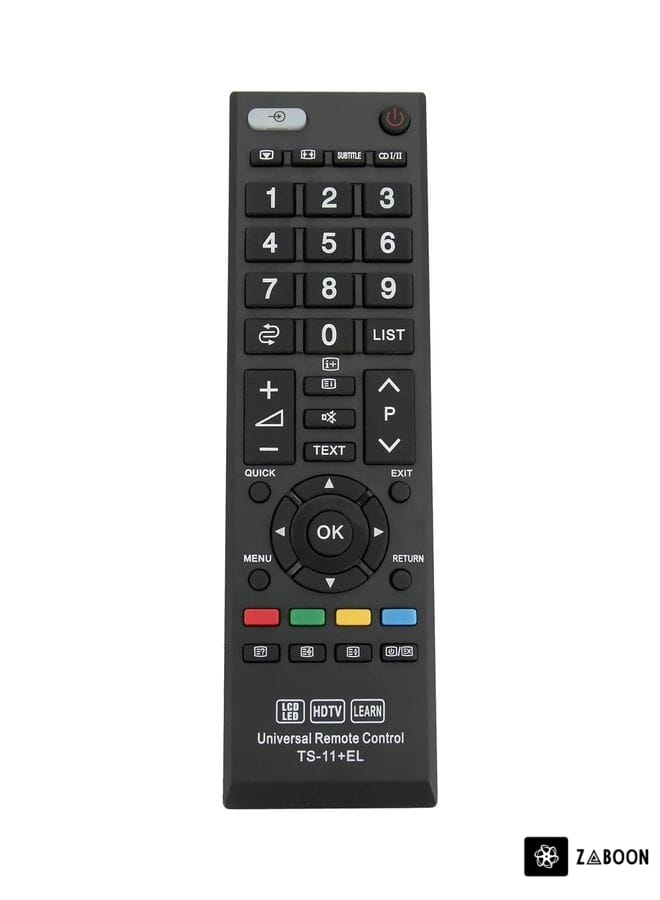 Zaboon Remote Control For Almost All Toshiba Television Sets Black