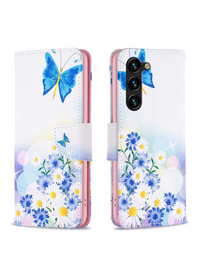 S-TOP Case For Samsung Galaxy S25+ 5G Colored Drawing Pattern Leather Phone Case - Image 1