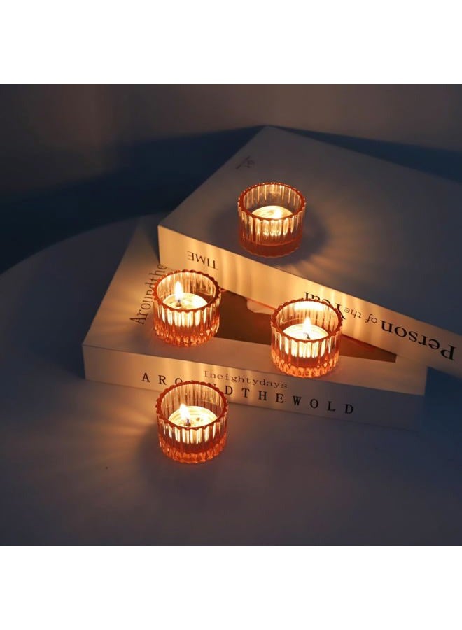 VOHO Pink Candle Holder for Girl Birthday Gifts, 12pcs Tealight Candle Holder for Centerpiece Table Decorations, Glass Candle Holder for Votive Candles & Tea Lights Candles - Image 3