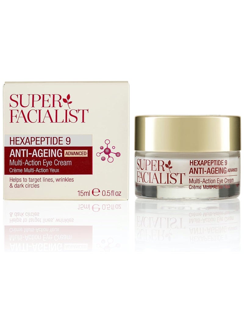 SUPER FACIALIST Hexapeptide 9 Anti Ageing Eye Cream 15ml - Image 1