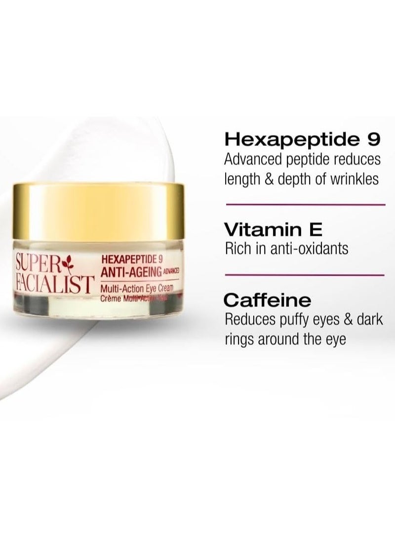 SUPER FACIALIST Hexapeptide 9 Anti Ageing Eye Cream 15ml - Image 3