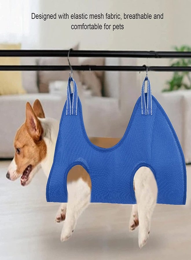 Cloyster Breathable Dog Grooming Hammock,Restraint Bag for Dogs & Cats,Pet Stuff Helper,Dog Sling Hanger for Bathing Grooming,for Bathing Washing for Cleaning Teeth || 2 Hooks || - Image 5