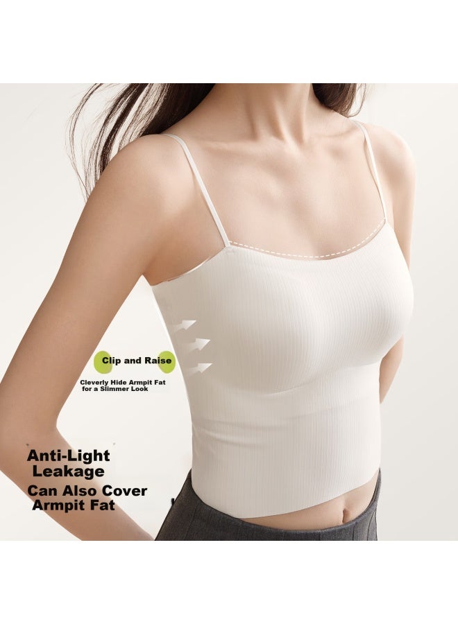 Secretworld Women's Camisole Bralette With Built-in Bra Pads, Stylish Outer Wear, Inner Sports Bra, One-piece No Need For Separate Bra, Women's Tank Top - Image 2