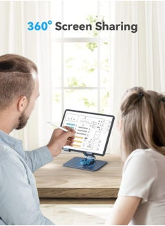 Momax Fold and Rotatable Tablet Stand 360-Degree Rotatable With Foldable Design Aluminum Alloy - Grey  - Image 2