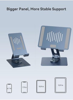 Momax Fold and Rotatable Tablet Stand 360-Degree Rotatable With Foldable Design Aluminum Alloy - Grey  - Image 3