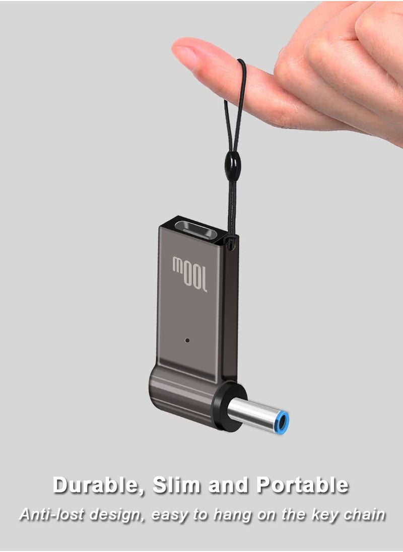 SANMUGEED - USB C to 4.5mm Laptop Charging Adapter Female Type C to Male DC 4.5 x 3.0mm Barrel Jack Plug Converter 100W PD Power Charger Connector Tip for Probook Notebook Elitebook f211wm f233wm ENVY 17 13 15 HP - Image 1