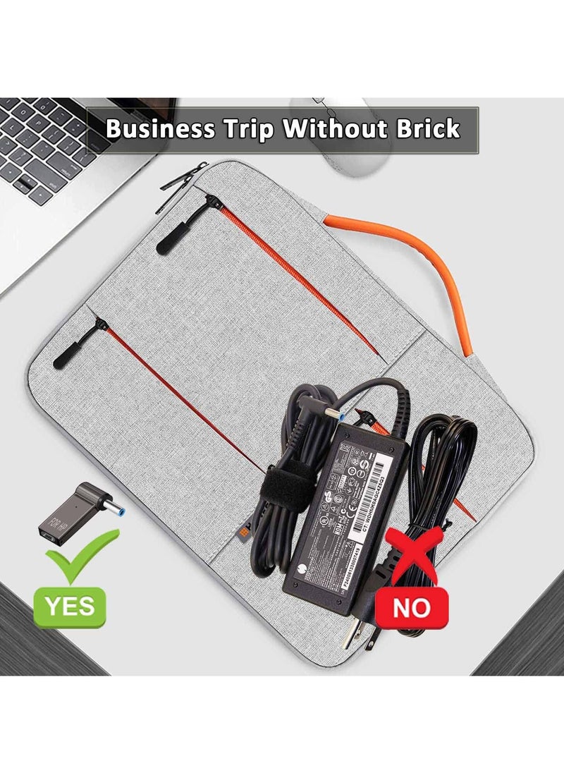 SANMUGEED - USB C to 4.5mm Laptop Charging Adapter Female Type C to Male DC 4.5 x 3.0mm Barrel Jack Plug Converter 100W PD Power Charger Connector Tip for Probook Notebook Elitebook f211wm f233wm ENVY 17 13 15 HP - Image 1
