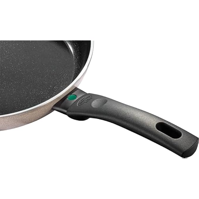 Ballarini Ledro Frying Pan 20Cm Sandy  Ceramic NonStick Made In Italy Recycled Aluminium Induction Compatible Thermopoint Heat Indicator PfasFree Even Heating Easy Cleanup - Image 3