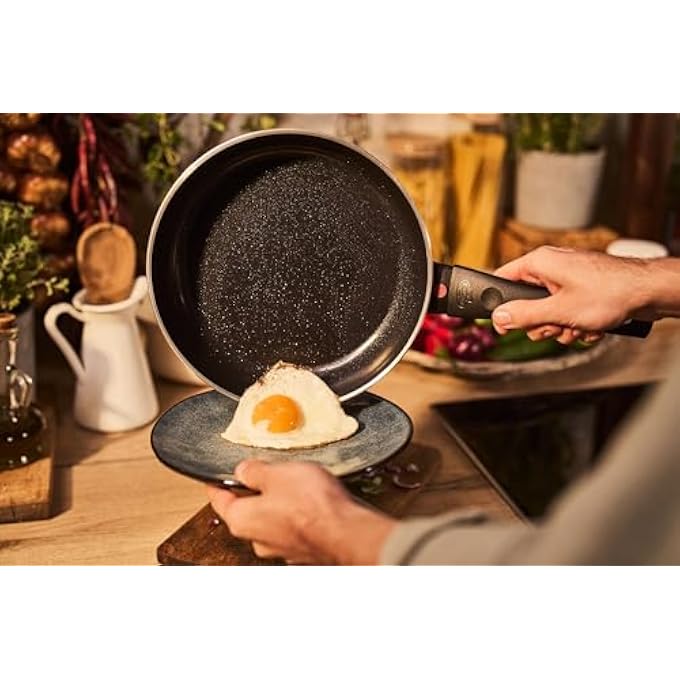 Ballarini Ledro Frying Pan 20Cm Sandy  Ceramic NonStick Made In Italy Recycled Aluminium Induction Compatible Thermopoint Heat Indicator PfasFree Even Heating Easy Cleanup - Image 5