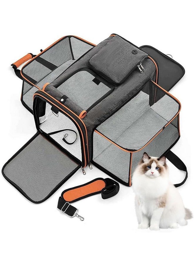 أزود حامل قطط للحيوانات الأليفة للكلاب الصغيرة، حامل كلاب، بيت قطط، حامل سفر للحيوانات الأليفة معتمد من شركات الطيران، حامل سفر ناعم الجوانب للحيوانات الأليفة للقطط والكلاب، حقيبة محمولة قابلة للطي للحيوانات الأليفة - Image 1