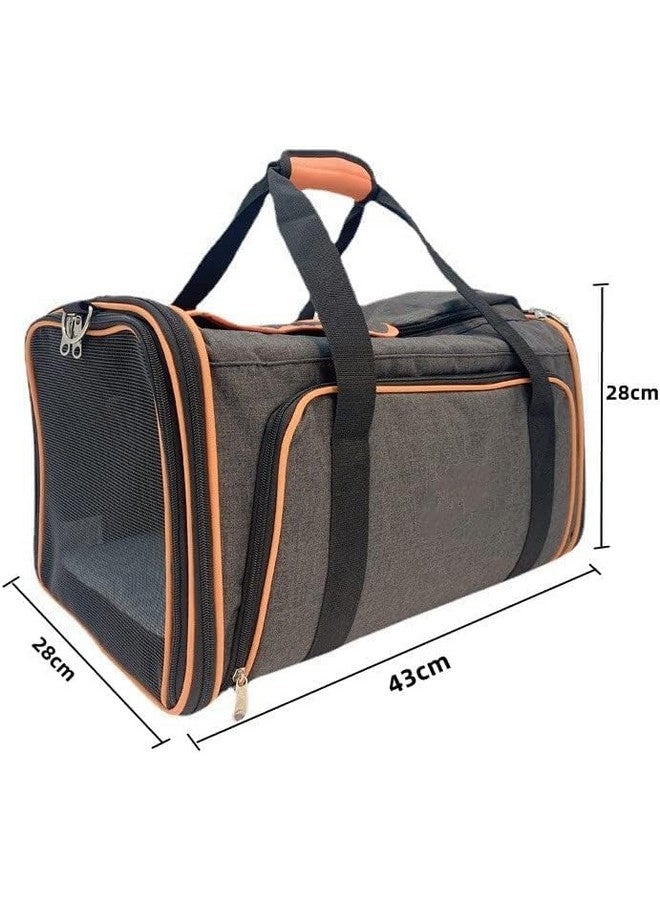 أزود حامل قطط للحيوانات الأليفة للكلاب الصغيرة، حامل كلاب، بيت قطط، حامل سفر للحيوانات الأليفة معتمد من شركات الطيران، حامل سفر ناعم الجوانب للحيوانات الأليفة للقطط والكلاب، حقيبة محمولة قابلة للطي للحيوانات الأليفة - Image 5