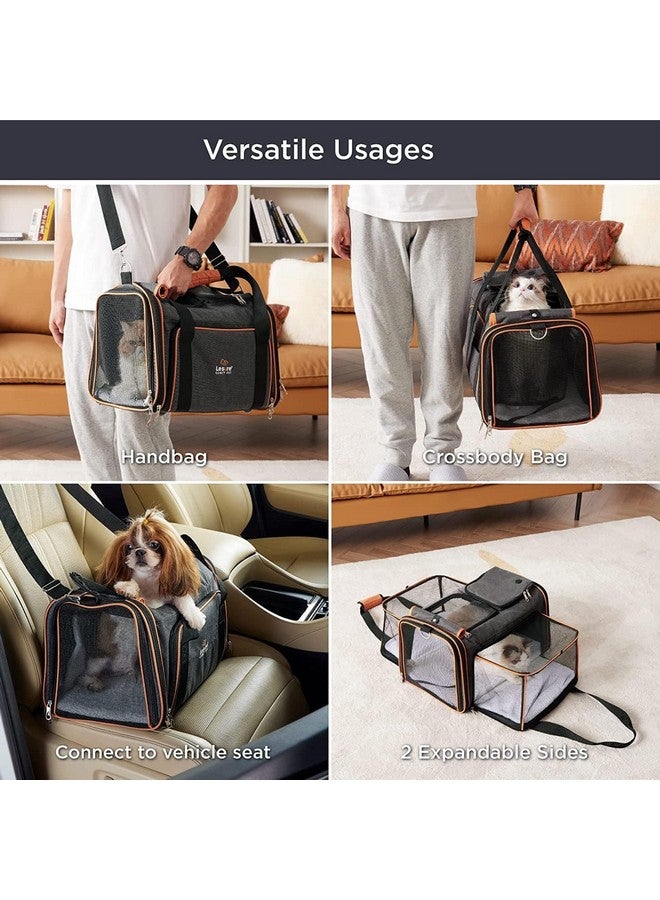 أزود حامل قطط للحيوانات الأليفة للكلاب الصغيرة، حامل كلاب، بيت قطط، حامل سفر للحيوانات الأليفة معتمد من شركات الطيران، حامل سفر ناعم الجوانب للحيوانات الأليفة للقطط والكلاب، حقيبة محمولة قابلة للطي للحيوانات الأليفة - Image 3