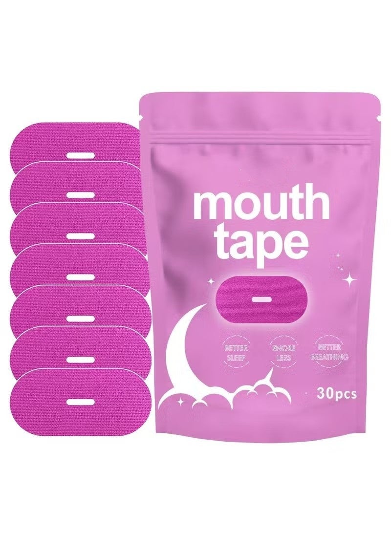 Mouth Tape for Sleeping - Anti Snoring Strips for Better Sleep - Comfortable & Hypoallergenic - Promote Nasal Breathing (pink, 30PCS) - Image 1