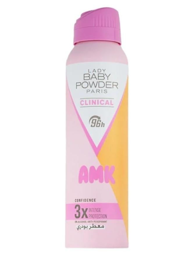 AMK Lady Baby Powder AMK Clinical Powdery Scent - 150 ml  - Image 2