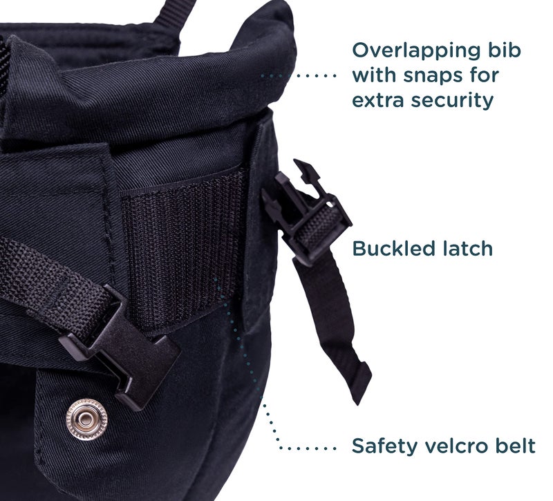 Jolly Jumper Classic (Black) with Stand - Original Baby Jumper, Indoor and Outdoor Exercise Saddle Seat, Adjustable Height, for Infants up to 28lbs - Image 4