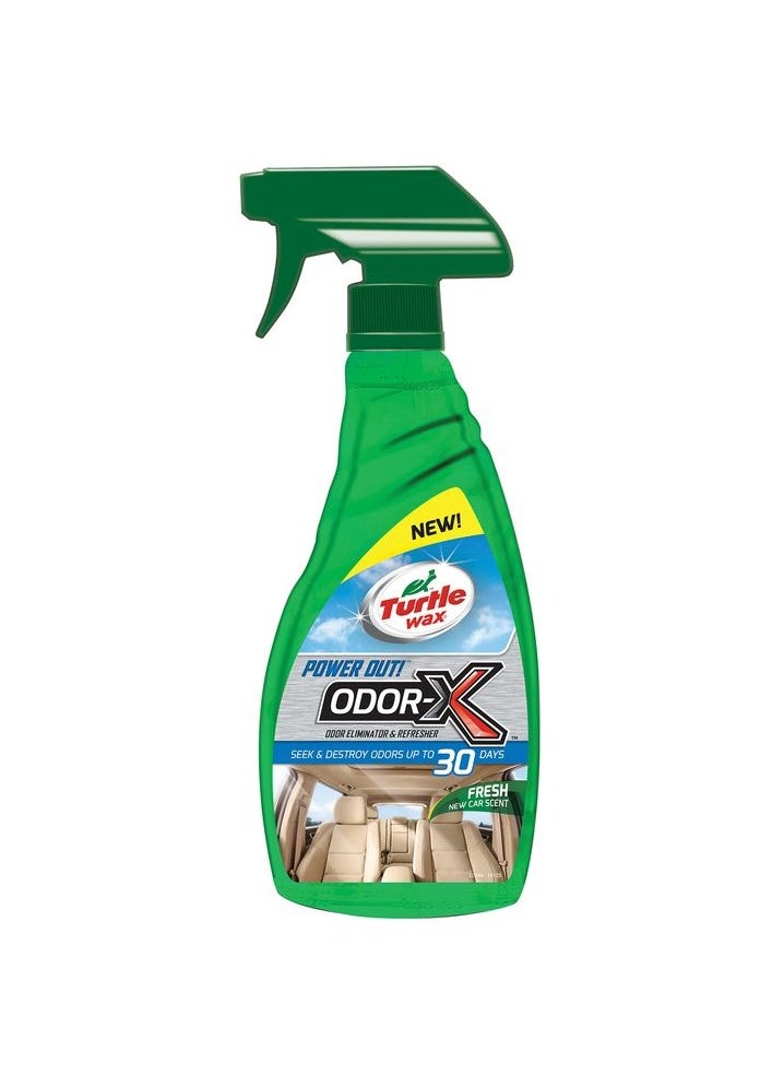 TURTLE Turtle Wax Odor-X Whole Car Blast Fresh Clean Scent Spray, Automotive Interior Odor Eliminator, Micro Clean Technology, Long-Lasting Air Freshener Spray – 500ml  - Image 1
