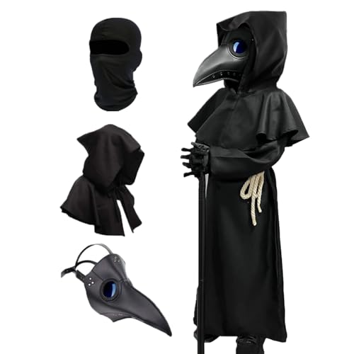 Raxwalker Plague Bird Beak Doctor Mask Steampunk Halloween Costumes Cosplay for Teenagers Props Outfit for Spooky Fun styleK set - Image 1