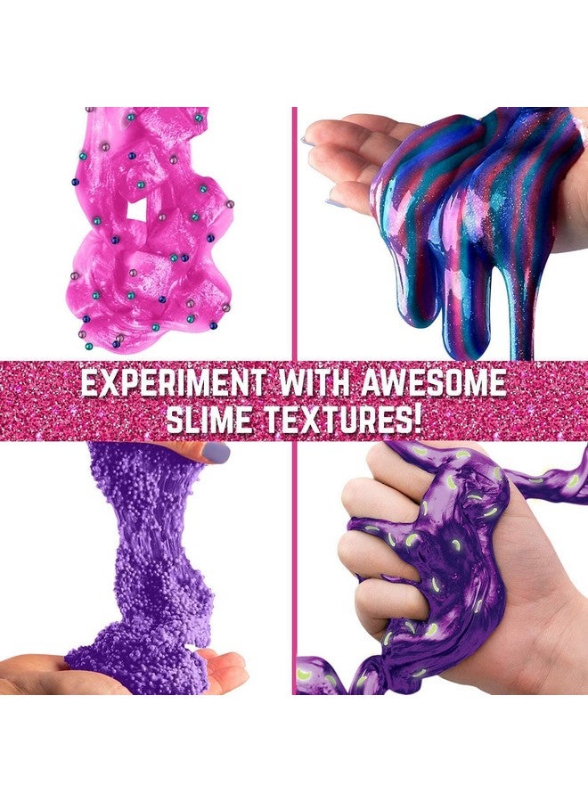 GirlZone Egg Surprise Galaxy Slime Kit for Girls, 39 Pieces to Make Glow in The Dark Slime, DIY Slime with Glitter, Fun Slime Kits for Girls 10-12 - Image 4