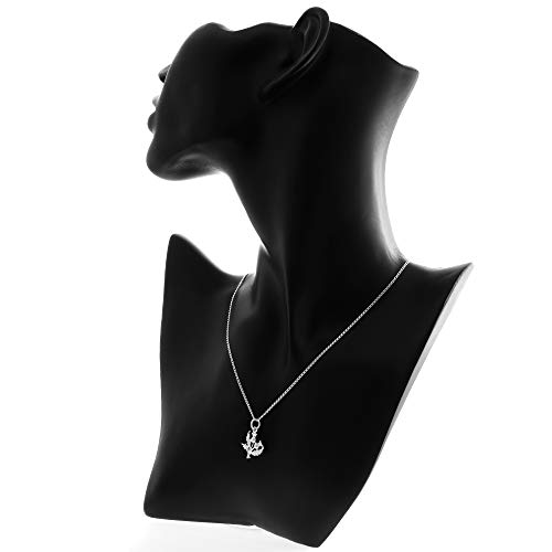 Alexander Castle 925 Sterling Silver Scottish Thistle Necklace - 15mm x 15mm Pendant with 18" Silver Chain & Jewelry Gift Box - Scottish Gifts for Women - Image 3
