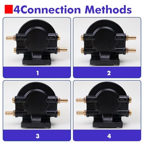 TRSCJXN S3213 Fuel Water Separator Marine Kit Compatible with Yamaha Mercury Marine Outboard Motor Mercury with 3/8" Barb x 1/4" NPT brass Fittings Replaces B32013, 35-60494-1, 18-7932-1, 18-17928, 35-809097 - Image 4