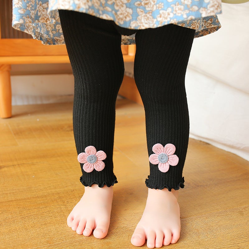 Children'S Leggings Thin Outer Wearing Western Style New Children'S Leggings Small And Medium-Sized Children'S Girls' Baby Pants - Image 1
