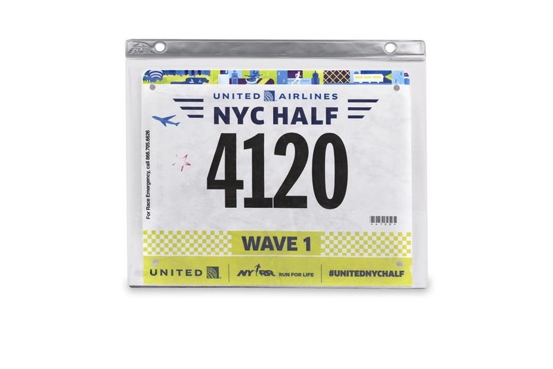Gone For a Run Designed Bibfolio Race Bib Display Vinyl Protector Sheets | 2 Pack (12 Vinyl Sheets/Pack) - 24 Sheets - Image 1