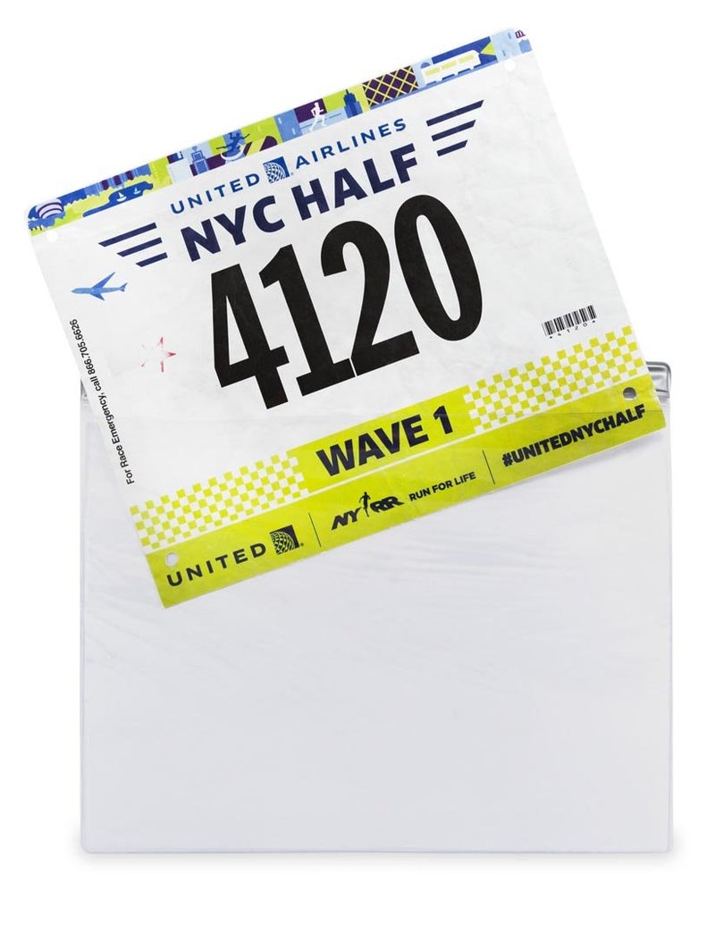 Gone For a Run Designed Bibfolio Race Bib Display Vinyl Protector Sheets | 2 Pack (12 Vinyl Sheets/Pack) - 24 Sheets - Image 2